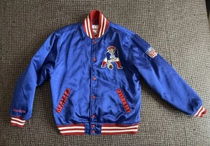 Vintage Mitchell & Ness New England Patriots Satin Bomber Jacket Size L - Picture 1 of 24