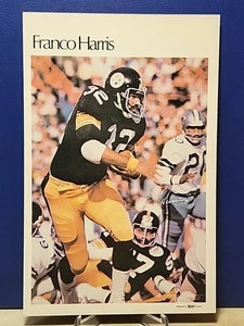 FRANCO HARRIS JACK LAMBERT PITTSBURGH STEELERS 1980 Marketcom NFL Mini Posters - Picture 1 of 24