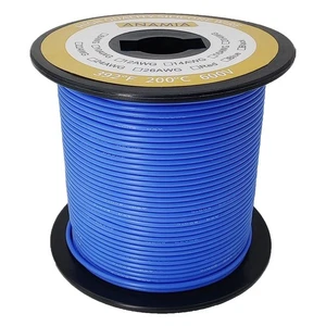 22 Gauge Silicone Wire 400ft Blue, Primary Flexible 22 AWG Stranded Tinned Co... - Bild 1 von 7