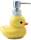 123Arts Ceramics Duck Soap Dispenser with Stainless Pump Soap Bottle or Lotion B