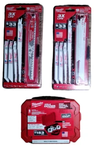 Kit Dozer Milwaukee Hole e 2 set di lame Sawzall $219 valore totale per $99 - Foto 1 di 15