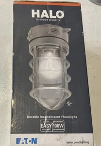 HALO Outdoor Security Durable Incandescent Floodlight # VT100G 100 Watt - Picture 1 of 3