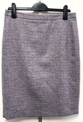 NEW PURE Collection UK14 Eu42 US10 lilac wool pencil skirt – Abraham Moon fabric - Image 1 of 4