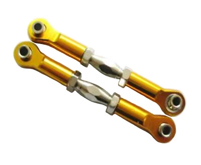 1:10 RC Car Adjustable Servo Linkage Steering Tie Rod M4 Thread 3mm Hole 69-80mm - Image 1 of 4