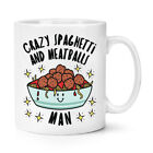 Crazy Spaghetti And Meatballs Man Stars 10oz Mug Cup Funny Joke Food Lover