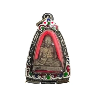 Phra LP Luang Pu Maha Sila a wealthy millionaire model Thai Buddha Amulet (S8) - Picture 1 of 5