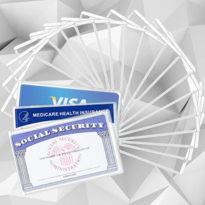 Защитная пленка для карт социального обеспечения/защитная пленка для карт Medicare упаковка 20 шт./социальная карта - Изображение 1 из 4