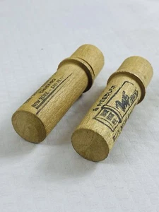 (Two 2) Boye Brand Needle Co. Wooden Tubes for Sewing Needles - Empty - Picture 1 of 4