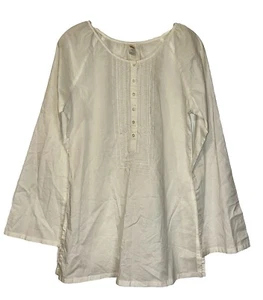 Blusa Top Bohemia Lucy Blanca Bordada Mujer Túnica Manga Larga Algodón S - Imagen 1 de 14