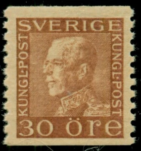 SWEDEN #179 (186a) 30ore brown, og, NH, VF, Facit $62.00 - Picture 1 of 1