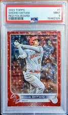 🌈 2022 Topps SHOHEI OHTANI #/199 Red Ice Foilboard PSA 9 Mint MVP Pop 4 SSP🌈