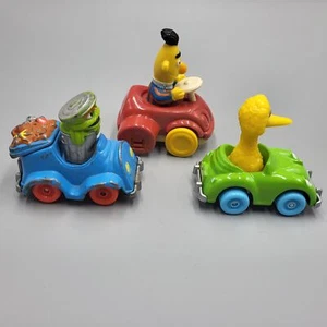 Lot Sesame Street Diecast Cars Vehicles Bert Big Bird Oscar Grouch Trash Pickup - Picture 1 of 10