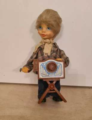 Jouet ancien automate mécanique " Carl original " musicien  orgue de barbarie  - Photo 1/4