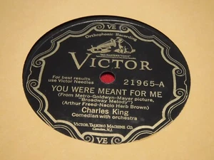 Charles King 78 RPM Victor 21965 You Were Meant For Me Broadway Melodie Liebesboot - Bild 1 von 5