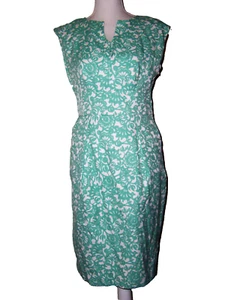 Merona Dress Women's Size 6 Turquoise Lined - Picture 1 of 8