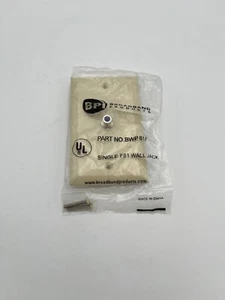 Broadband Products Single F81 Wall Jack Coaxial Beige  - Picture 1 of 2