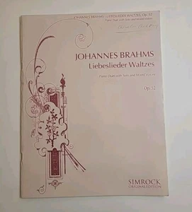 Canciones de amor vals Lovebird vals op. Libro de música 52 Johannes Brahms (maestro) - Imagen 1 de 7