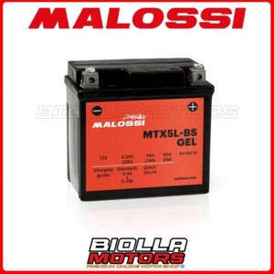 MTX5L-BS BATTERIA MALOSSI GEL HONDA NSR 125F 125 1988 1992 YTX5L-BS 4418918 - Foto 1 di 5