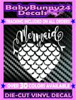 Mermaid at heart Vinyl Decal Sticker Car truck laptop ocean girl beach wave sea