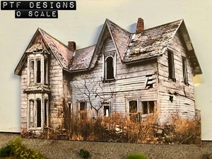 O Scale Scratch Built “HAUNTED / ABANDONED HOUSE #2” ☠️ Building FLAT MTH - Picture 1 of 9