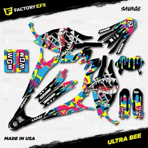 Kit de gráficos CMYK Savage Racing camuflaje se adapta a Sur-Ron Ultra Bee todos los años Surron - Imagen 1 de 2