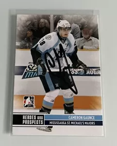 2009-10 ITG Heroes and Prospects Cameron Gaunce #97 Autogramm handsigniert - Bild 1 von 2