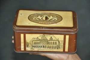 Vintage Brauch Muller Kaffee Ad Litho Tin Box , Bremen ( Germany ) - Picture 1 of 9