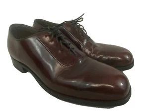 Nettleton USA Ochsenblut Oxford Burgunderrot Einfache Zehe SCHUHE Herren 10D Cordovan Leder - Bild 1 von 12