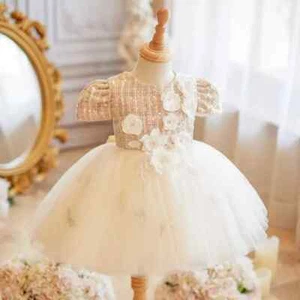 Girl Sequin Princess Evening Dress Wedding Birthday Party Flower Girl Dress - Picture 1 of 9