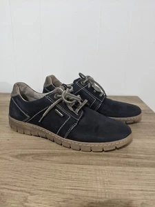 Josef Seibel Steffi Navy Blue Women's 38 8-8.5 Leather Waterproof Comfort Shoes - Picture 1 of 9
