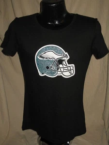NFL Philadelphia Eagles Football Glitter Top T Shirt Women Sizes Nwt NFC Playoff - Picture 1 of 3