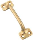 NEW NATIONAL N216-085 4" Classic Solid Brass Sash Lift, Bright Brass Finish 