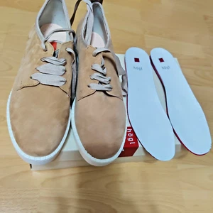 Högl, Gr.40 (6,5) Damen, Velour-Leder Sahara-Koralle, Schnürschuhe - Bild 1 von 9