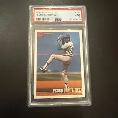 1993 Bowman Pedro Martinez #154 PSA 9 Los Angeles Dodgers - Image 1 of 2
