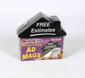 Magna Card Magnetic Business Card Ad Peel & Stick 50 Pack Magnets New - Picture 1 of 3