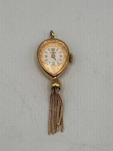 Orologio Vintage Cronel 17 Jewels Meccanico Svizzero Donna Collana Ciondolo Funzionante - Foto 1 di 8