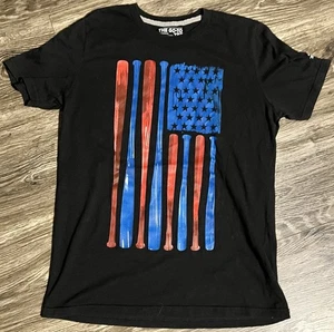 ADIDAS Youth Short Sleeve  Baseball Patriotic T-shirt- Size Large (14/16) - Picture 1 of 4