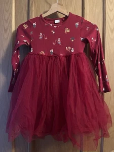 Next Red Tutu Christmas Long Sleeve Dress 5-6 Years girl - Picture 1 of 5