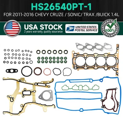 Juego de juntas de culata para Chevrolet Cruze 2011-15/2012-16 Chevrolet Sonic Foto 1 de 4