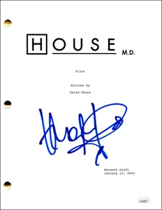 Hugh Laurie Signed Autograph House MD Full Pilot Script Screenplay - JSA COA - Picture 1 of 4