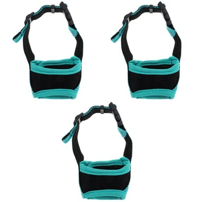  3pcs Anti-Ingestion Puppy Mouth Adjustable Dog Mouth Cover Pets - Image 1 of 4