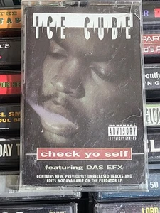 Ice Cube Check Yo Self Hip Hop Cassette Tape - Picture 1 of 4