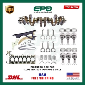 N55 3.0L Engine Overhaul Rebuild Kit + Crankshaft + Pistons Ring For BMW N55B30A - Picture 1 of 1