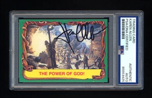 KAREN ALLEN SIGNED 1981 TOPPS RAIDERS OF THE LOST ARK CARD PSA/DNA AUTOGRAPHED - Picture 1 of 2