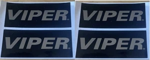 (4) Viper Warning Stickers Car Alarm Security System Decals - Picture 1 of 1