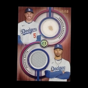 2025 Topps Tribute Dual Jersey Relics /50 Freddie Freeman Mookie Betts - Picture 1 of 2