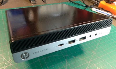 HP ProDesk 600 G3 Mini i5-7500T, 2.7GHz, 4 cores, 8GB RAM, 160GB HD, Mint 22.1 - Image 1 of 4