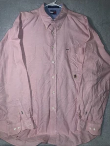 Tommy Hilfiger Button Up Men’s Extra Large Pink Shirt - Picture 1 of 12