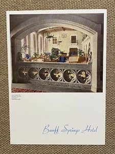 Vintage 1950s BANFF SPRINGS Hotel Menu CANADIAN PACIFIC Mount Stephen Hall 1951 - Bild 1 von 17