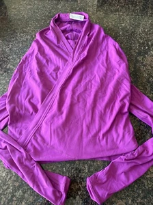 Ivivva By Lululemon Long Sleeve 10 Convertible Draped Long Sleeve Top Activewear - Picture 1 of 3